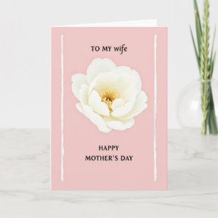 Carte de fête des mères rose amour
