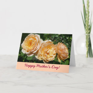Carte de fête des mères Roses