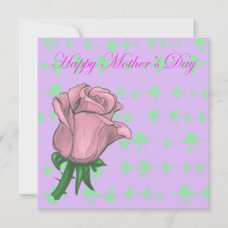 Carte de fête des mères roses