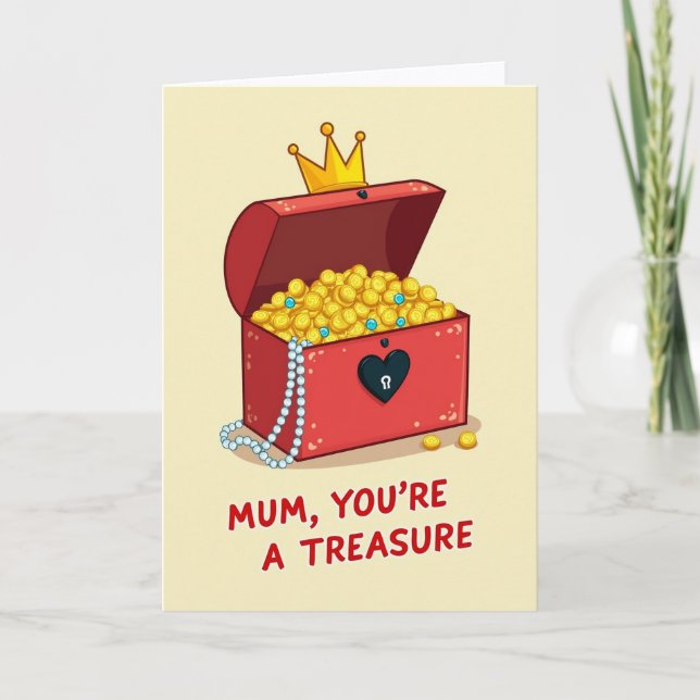Carte de fête des mères Ruby Treasure (Devant)