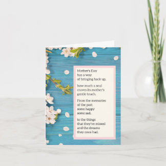 Carte de fête des mères sans mère - Poème