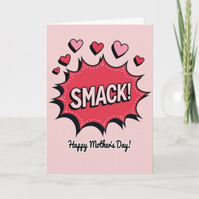 Carte de fête des mères smack happy (Devant)
