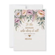 Carte de fête des mères sophistiquée