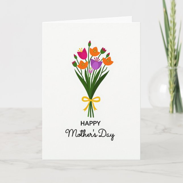 Carte de fête des mères Sunshine Floral (Devant)