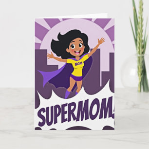 Carte de fête des mères Super Héros