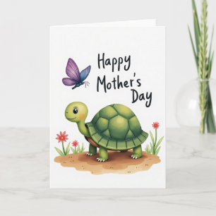 Carte de fête des mères Sweet Turtle