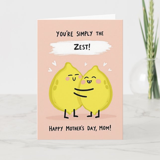 Carte de fête des mères Sweet Zest (Devant)
