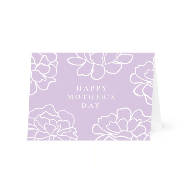 Carte de fête des mères violette (Créateur téléchargé)
