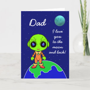 Carte de Fête des pères Alien par Jo Images