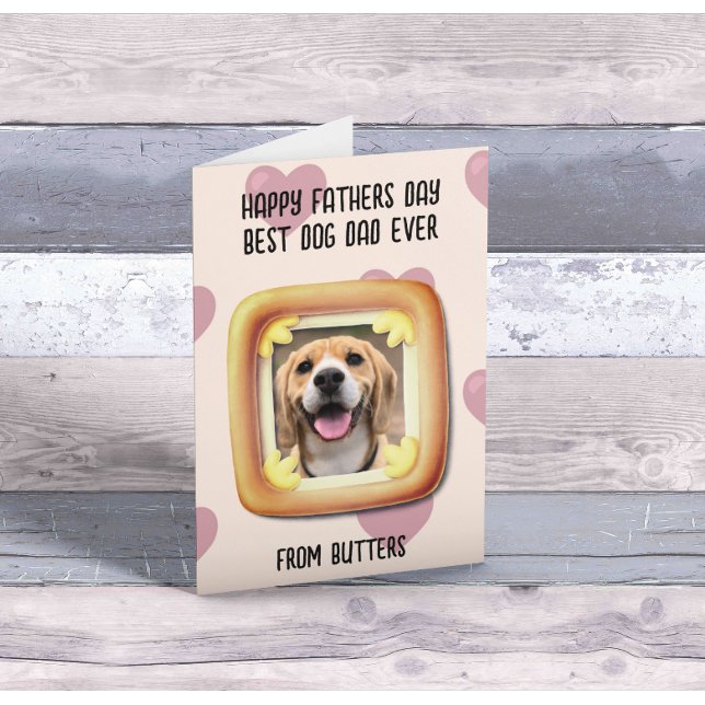 Carte de Fête des pères Best Dog Dad (Créateur téléchargé)