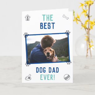 Carte de Fête des pères Best Dog Papa Ever