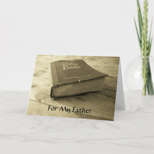 Carte de Fête des pères biblique vintage