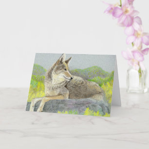 Carte de Fête des pères Coyote