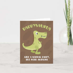 Carte de Fête des pères Daddysaurus