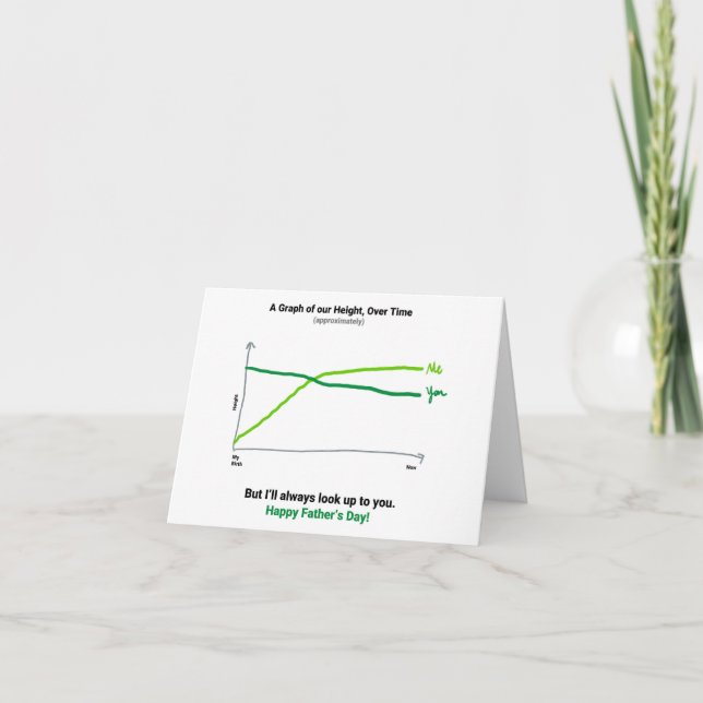 Carte de fête des pères Data Nerd (Devant)