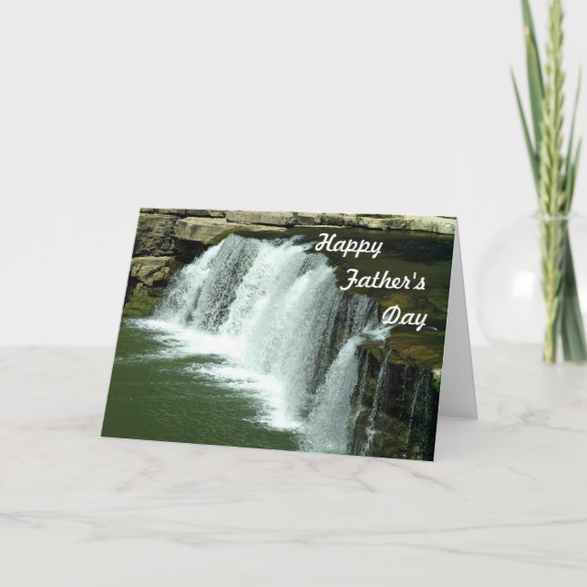 Carte de Fête des pères de cascade (Devant)