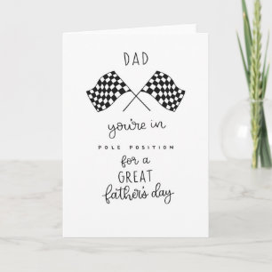 Carte de Fête des Pères de course - Cadeau pour pa