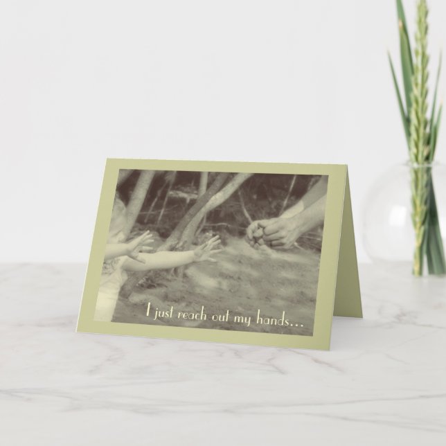 Carte de fête des pères de la petite fille du papa (Devant)