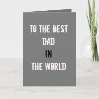 Carte de Fête des pères de meilleur papa dans le m