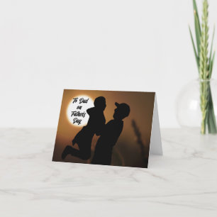 Carte de Fête des pères de vacances Père titulaire