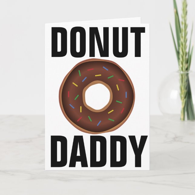 CARTE DE FÊTE DES PÈRES DONUT DAD (Devant)