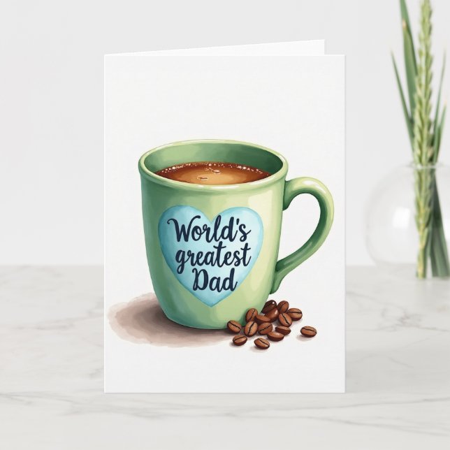 Carte de fête des pères douce sage mug (Devant)
