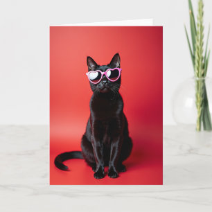 Carte de Fête des Pères élégante avec un chaton