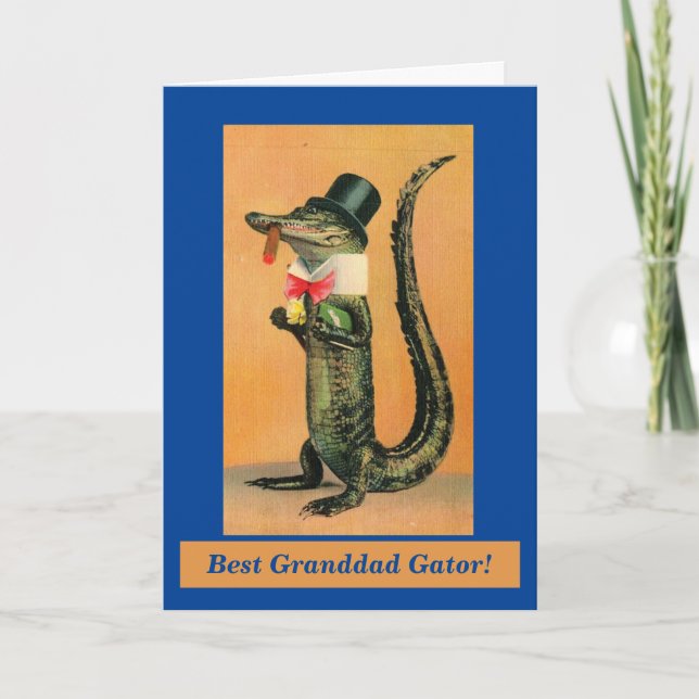 Carte de Fête des pères Gator (Devant)