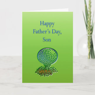 Carte de Fête des pères Golf Son