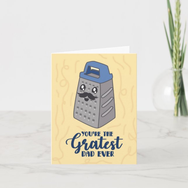 Carte de Fête des pères Gratest Dad Ever Puns (Devant)