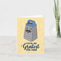 Carte de Fête des pères Gratest Dad Ever Puns