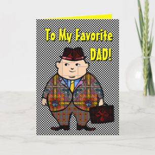 Carte de Fête des pères Homme 2 Plaid