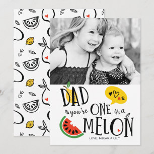 Carte de Fête des pères Melon Dad
