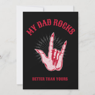 Carte de fête des pères "Mon papa déchire mieux qu