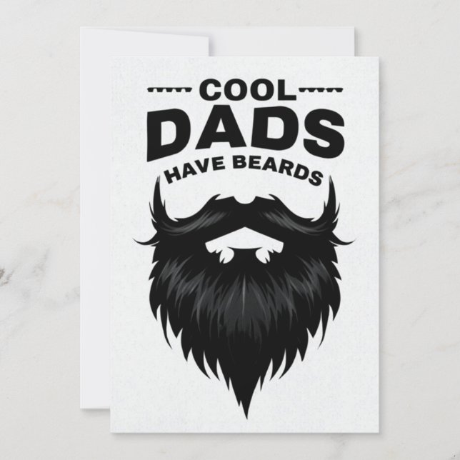 Carte de Fête des pères monochromatique minimalist (Devant)