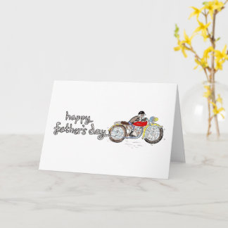 Carte de fête des pères motard