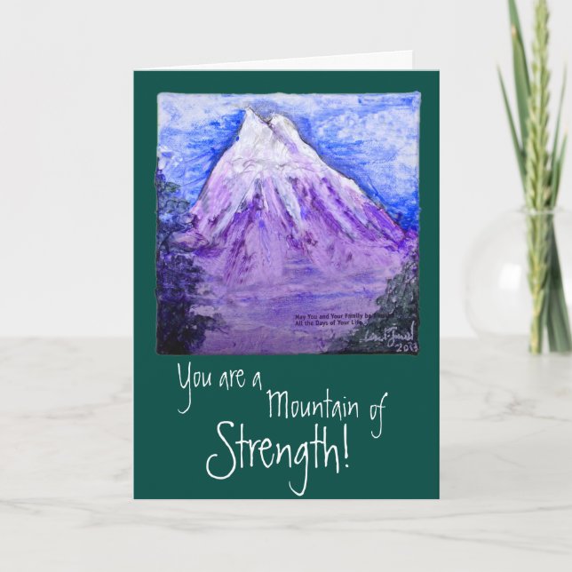 Carte de Fête des pères Mountain of Strength (Devant)