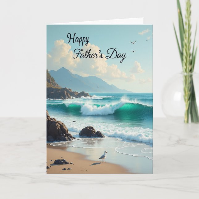 Carte de Fête des Pères Ocean View Love (Devant)