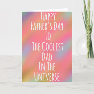 Carte de Fête des pères papa cool