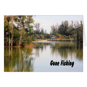 Carte de fête des pères, pêche terminée