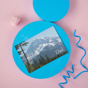 Carte de Fête des pères photo Mount Rainier