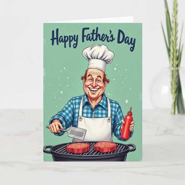 Carte de Fête des Pères pour les Chefs (Devant)
