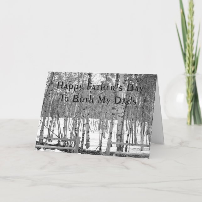 Carte de fête des pères pour mes deux papas (Devant)