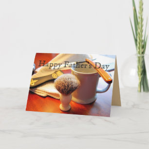 Carte de Fête des pères Razor de bord droit