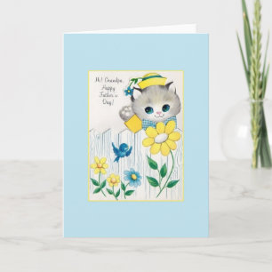 Carte de Fête des pères Retro Grand-pa