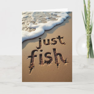 Carte de Fête des Pères Seaside Just Fish