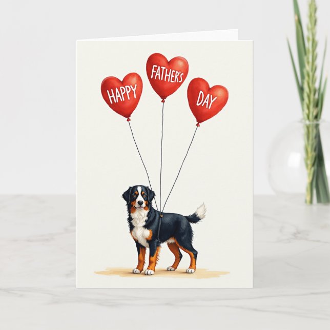 Carte de fête des pères sincère pour animaux de co (Devant)