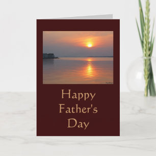 Carte de Fête des pères Sunset Happy