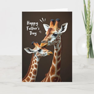 Carte de Fête des Pères tendre avec un câlin