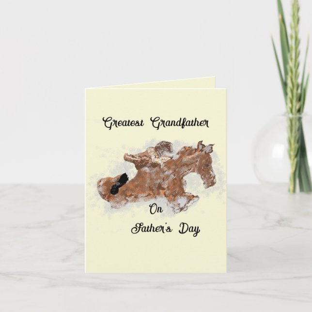 Carte de Fête des Pères : victoire poussiéreuse  (Devant)